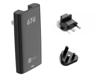 Ładowarka i akumulator Adam Elements Dual Travel Slim Charge 67W GaN - 1 USB-C/1 USB-A PD/P
